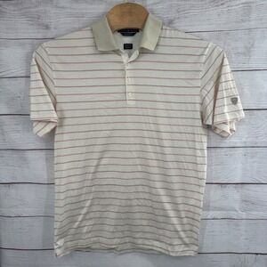 Nike‎ Tiger Woods Golf Polo Shirt Striped Athletic Fit XL Performance Casual